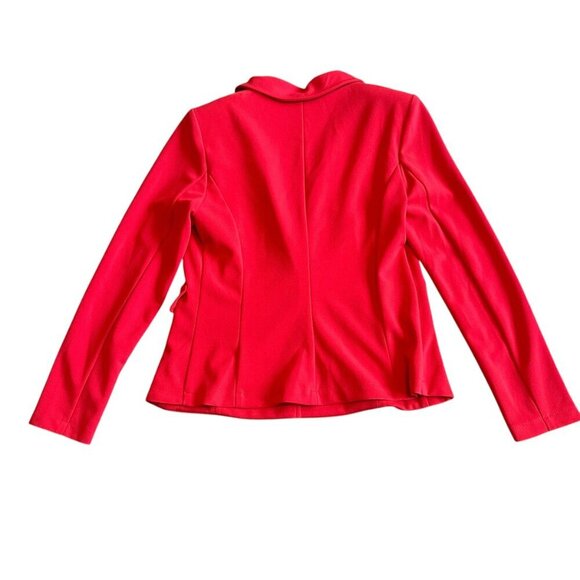 Rinascimento Giacca One-Button Closure Jacket Blazer Coral Red Medium Womens NWT - Picture 6 of 13